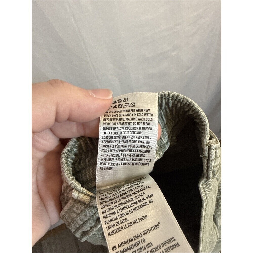 Women’s American Eagle Green Cargo Pants Size 00 Preowned - Picture 13 of 13